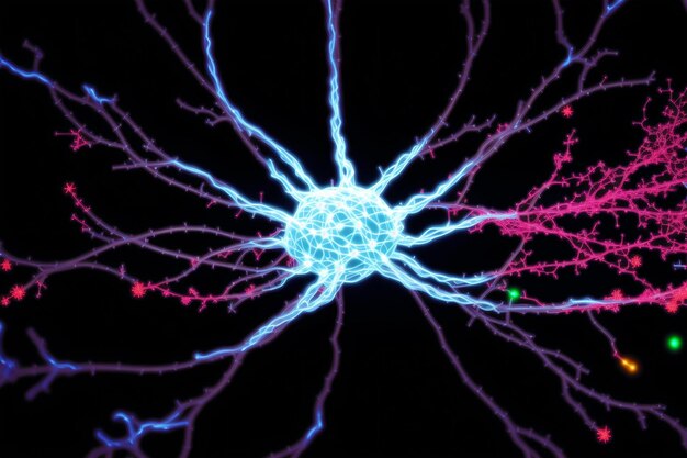 Esplorando le complessità di neuroni e sinapsi Un bellissimo astratto Neuroni e sinapsi IA generativa