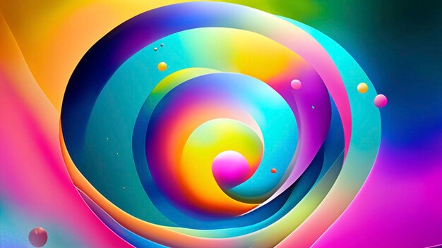 Esplorazione dell'espressione artistica Colori vivaci Forme geometriche e modelli astratti