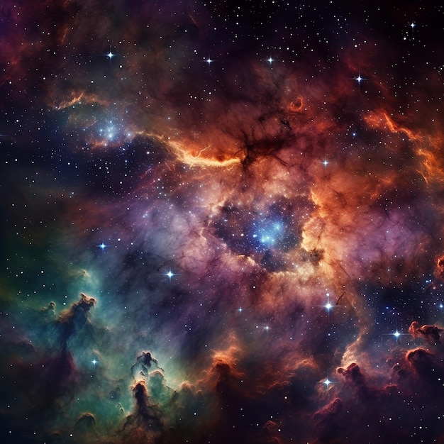 Esplorazione della nebulosa dello spazio profondo dell'universo stellato