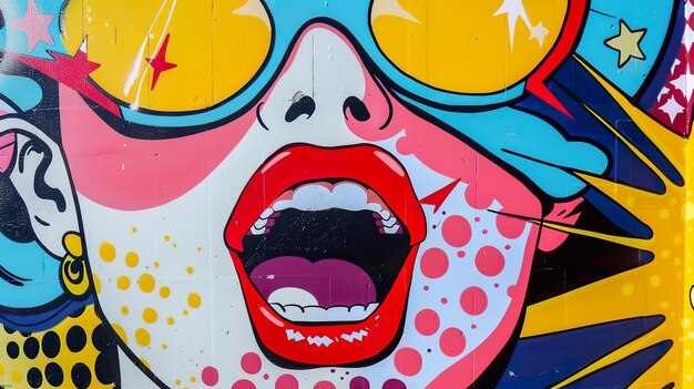 Esplosione della pop art colori audaci e immagini iconiche il lato divertente della cultura