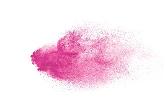 Esplosione di polvere rosa astratta