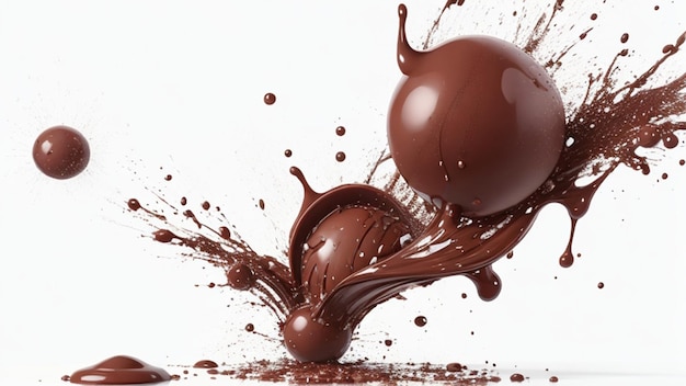 Esplosioni di cioccolatini al cioccolato