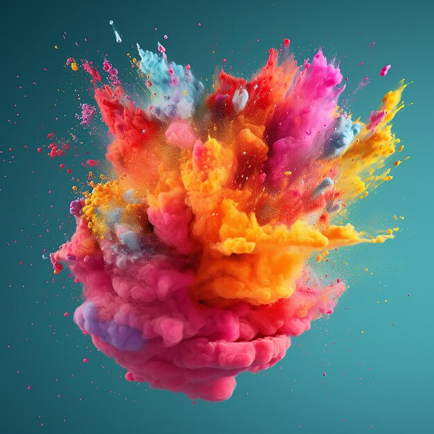 Esplosioni di colori vivaci Un caleidoscopio di delizie creative