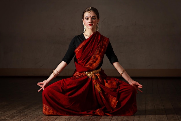 Esponente della danza Bharat Natyam