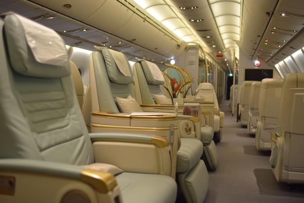 Esposizione dell'A380 Business Class di Emirates all'Airshow del Bahrain