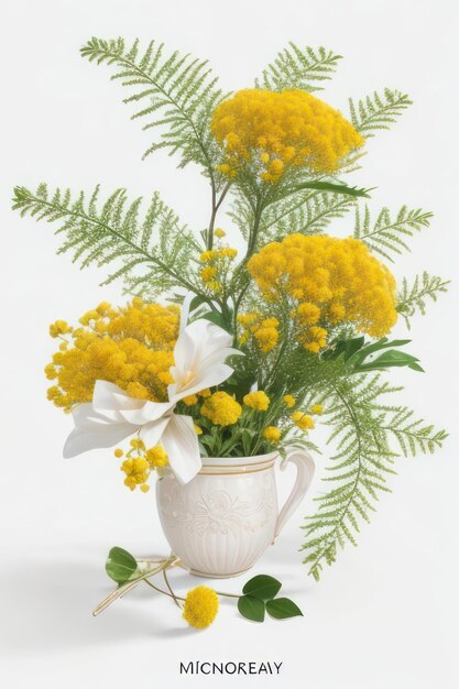 Espressione artistica Bouquet di mimosa Variazioni per tutte le preferenze