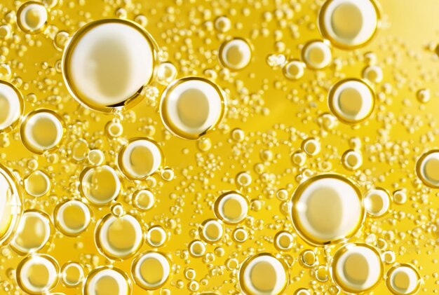 essenza cosmetica d'oro di lusso molecole di bolle liquide antiossidante di bulle liquide