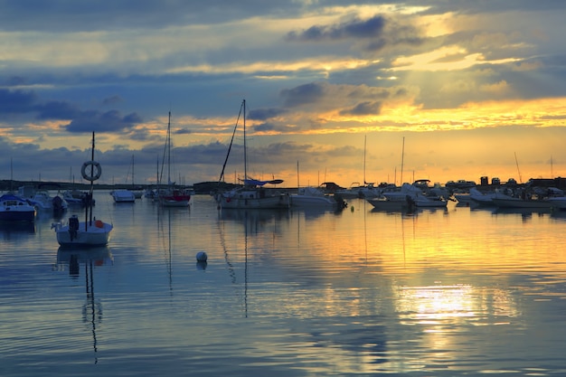 Estany des peix sunset lake Formentera