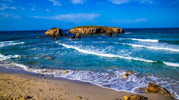 Estate a Minorca Isole Baleari Spiaggia di Binigaus