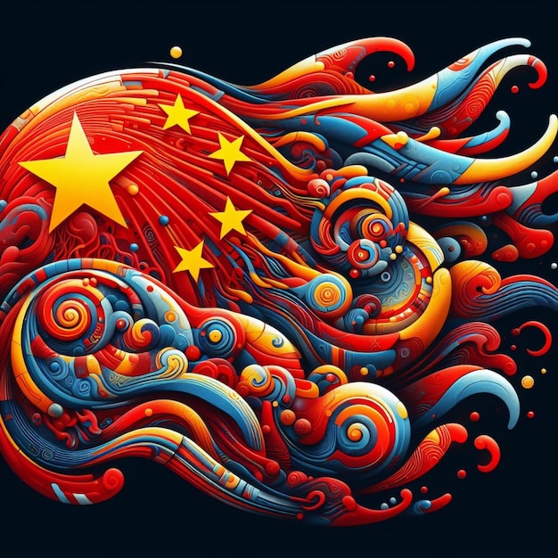 estetica della bandiera cinese apprezzando la bellezza e l'armonia dei suoi elementi visivi