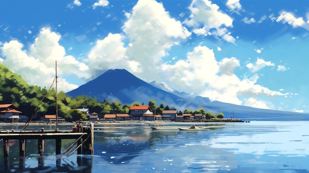 Estetica dello sfondo di Makoto Shinkai