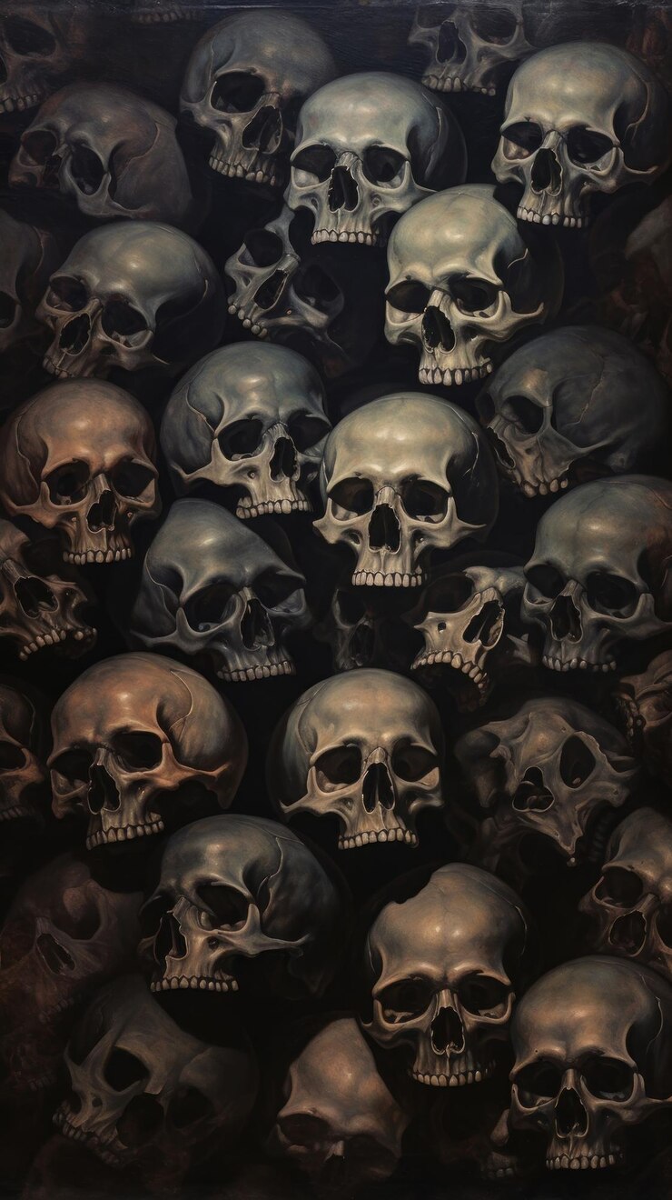 Foto estetica gotica teschi sfondi ripetizione antropologia