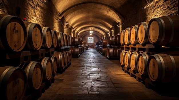 Estetica vintage Esplorando le cantine di Porto Portogallo e le sue barrique di vino di Porto