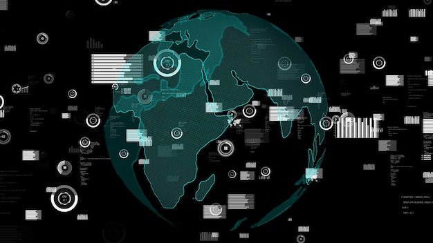 Estratto del visualizzatore della tecnologia di analisi dei dati aziendali intelligenti