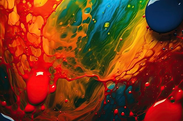 Estratto di sfondo colorato di colore ad olio