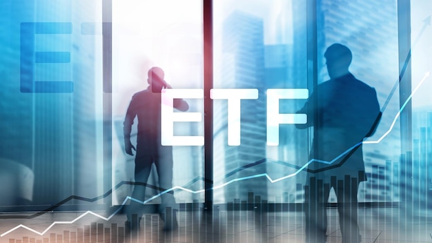 ETF Exchange Traded Fund strumento finanziario e commerciale Concetto di business e investimento