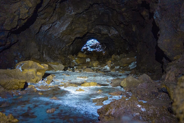 Foto etna - grotta del gelo