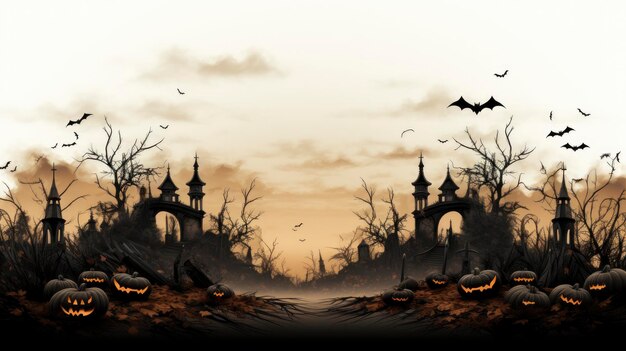 Evento a tema Halloween Back Drop