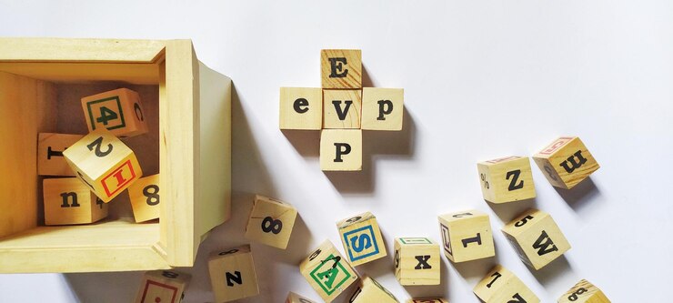 Photo evp employee value proposition business conceptual illustration top view