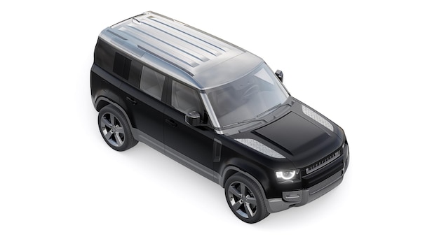 Expedition SUV per aree rurali e attività all'aperto rendering 3d