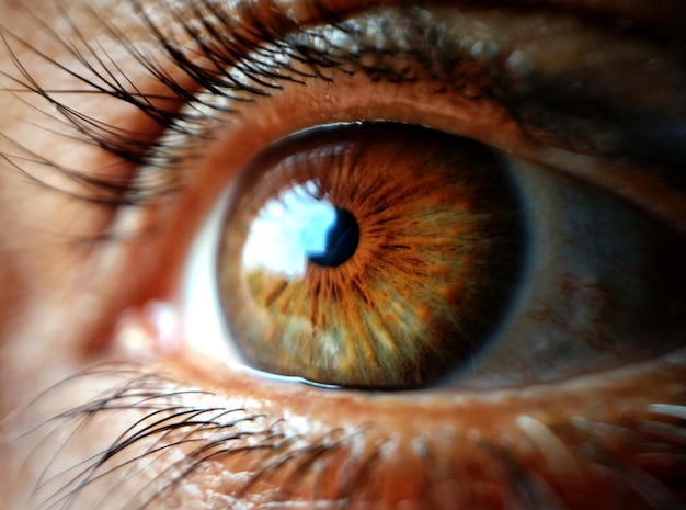 Extreme close-up dell'occhio umano