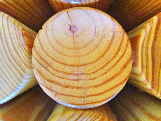 Extreme close-up di una moderna sedia di legno