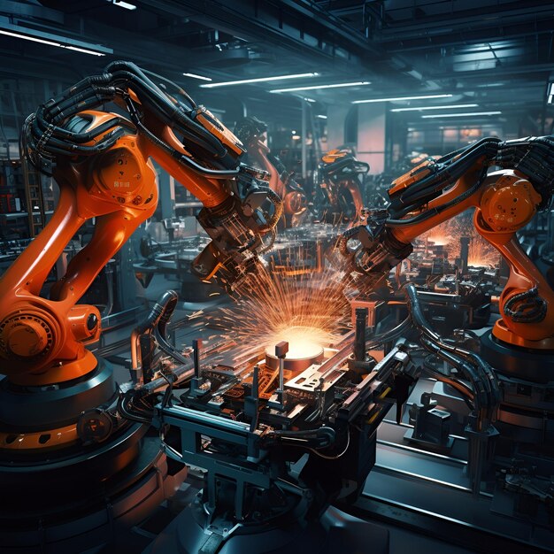 fabbriche che utilizzano la progettazione generativa dell’intelligenza artificiale robotica