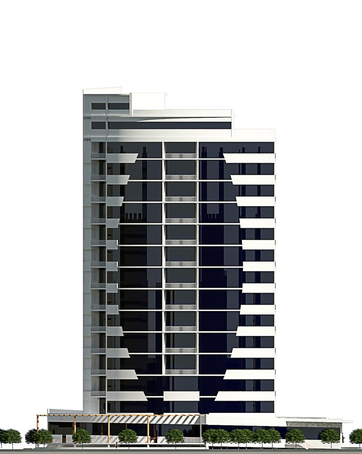 Facciata del centro affari