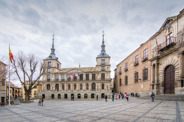 Facciata del municipio di Toledo in Spagna