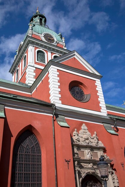 Facciata della Chiesa di San Giacomo Giacobbe, Stoccolma, Svezia