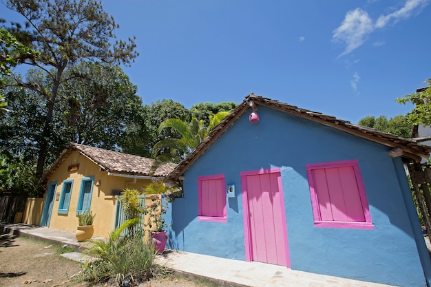 Facciata delle case di piazza Qadrado, Bahia