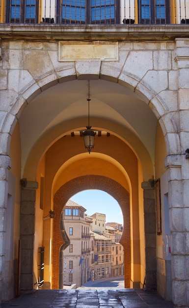 Facciate di Toledo in Castiglia La Mancha in Spagna