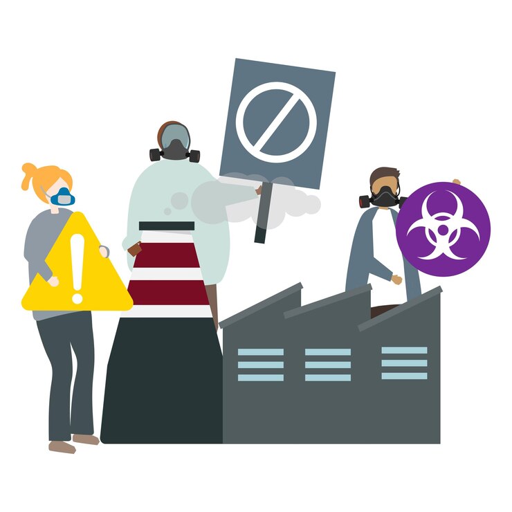 Photo factory pollution png illustration transparent background
