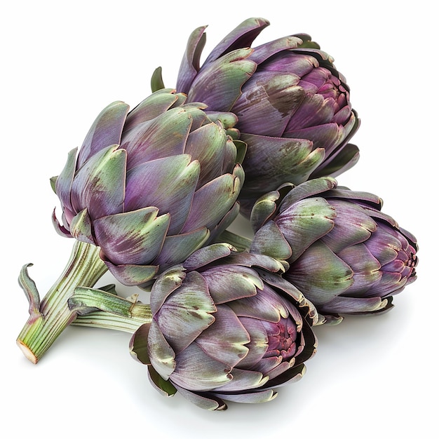 Fagioli a lingua di drago su sfondo bianco