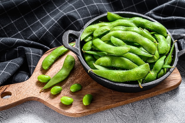 Fagioli edamame biologici in padella