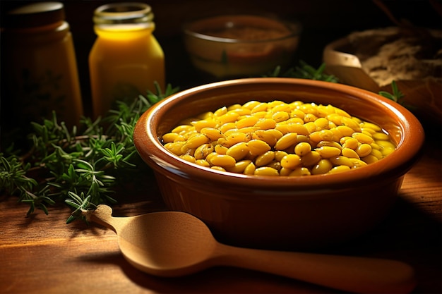 Fagioli gialli con rosmarino