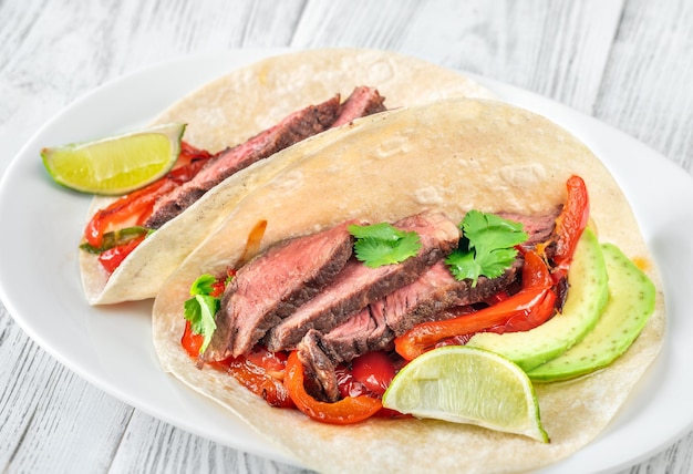 Fajitas di bistecca frizzante