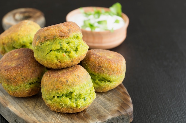 Falafel, un piatto tradizionale israeliano di ceci.