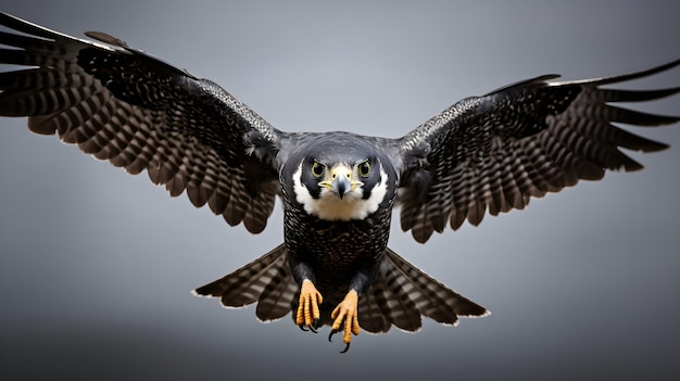 Falco pellegrino a mezzanotte