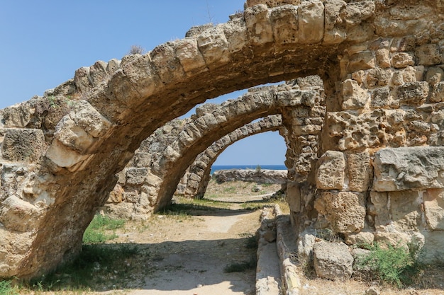 Famagosta, Repubblica turca di Cipro del Nord. Rovine della città antica Salamina