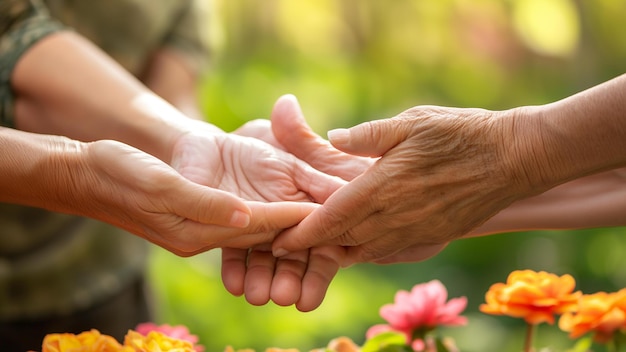 Famiglia che si tiene per mano