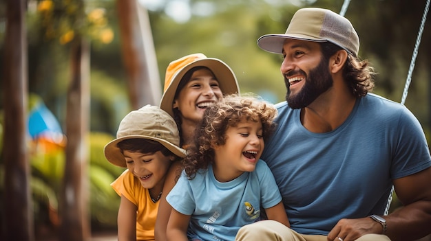 Famiglia colombiana insieme che abbraccia amore tradizioni e solidarietà felice