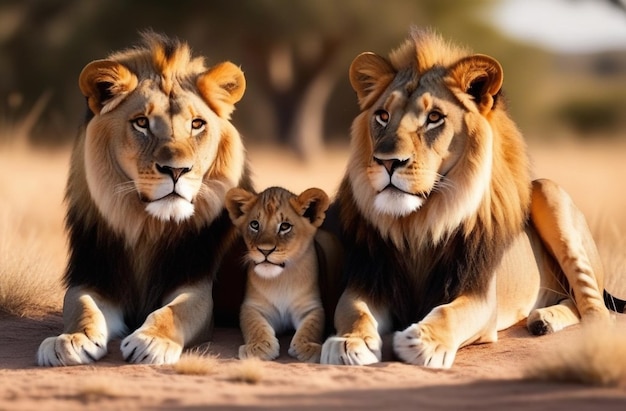 Famiglia dei leoni