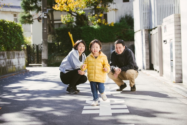 Famiglia giapponese a Tokyo