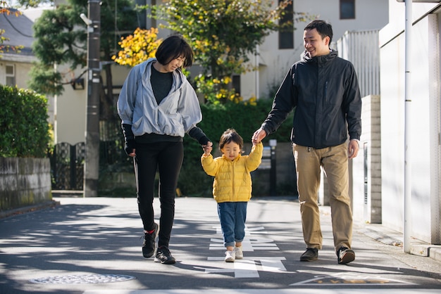 Famiglia giapponese a Tokyo