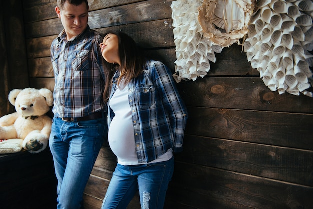 Famiglia in attesa di un bambino