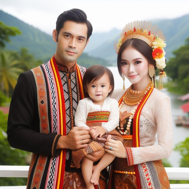 famiglia indonesiana