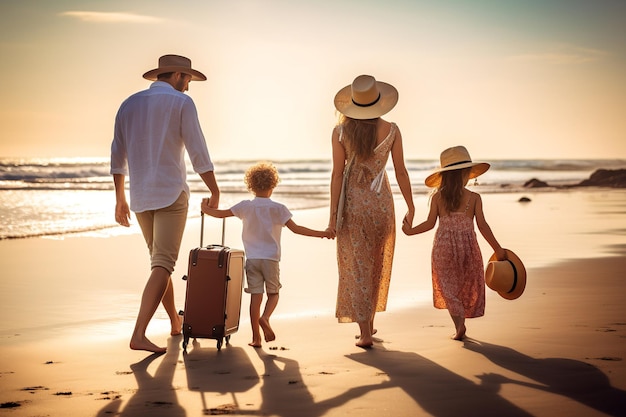 Family_Arrival_Tranquil_Beach_Vacation