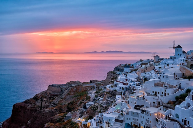 Famosa destinazione turistica greca oia grecia
