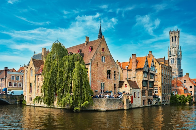 Famosa vista di bruges belgio